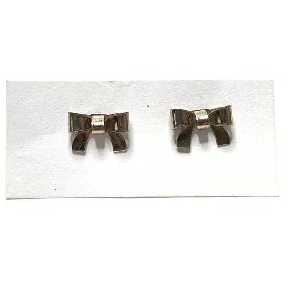 Unbranded Jewelry - Vintage Earrings Women Silver Bow Studs